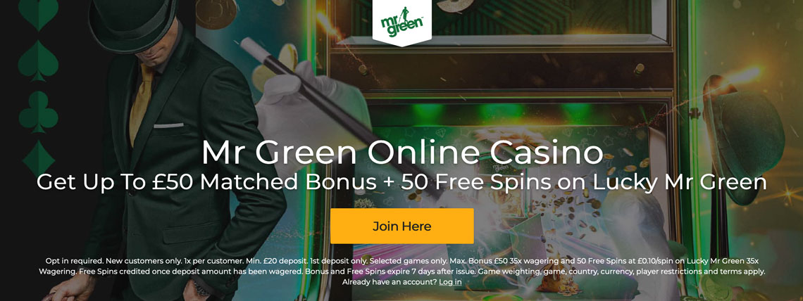 Mr Green Casino No Deposit Bonus